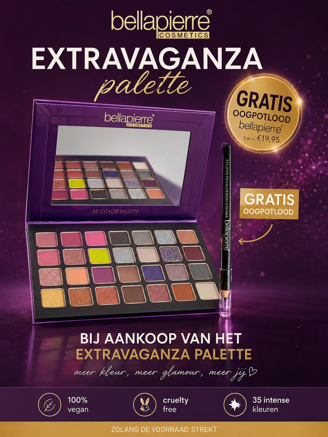  Eyeshadow Paletten met 35 oogschaduw kleuren.