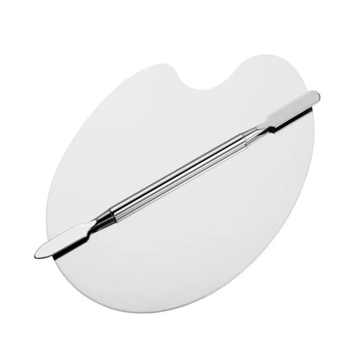 Mengpalette met spatel