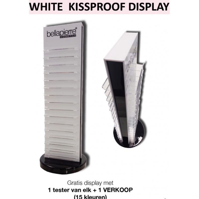 Kiss proof lipcreme display EXCLUSIEF voor dealer account