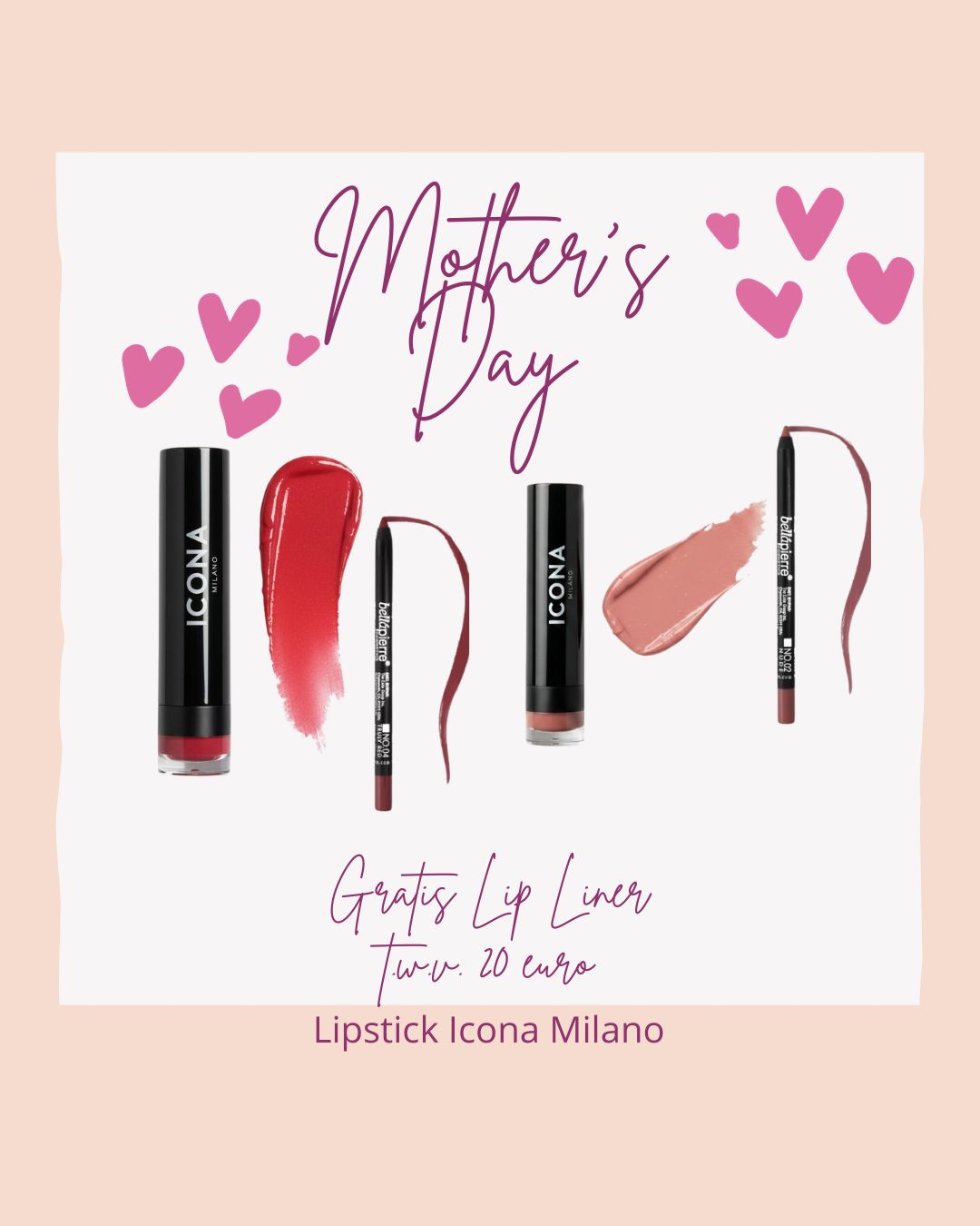 ICONA MILANO Lipstick (Red Sheer)